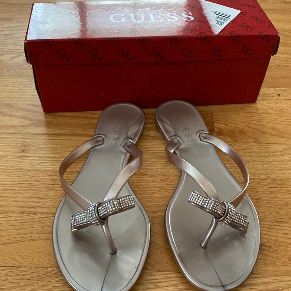 Guess Jelly bow thong.